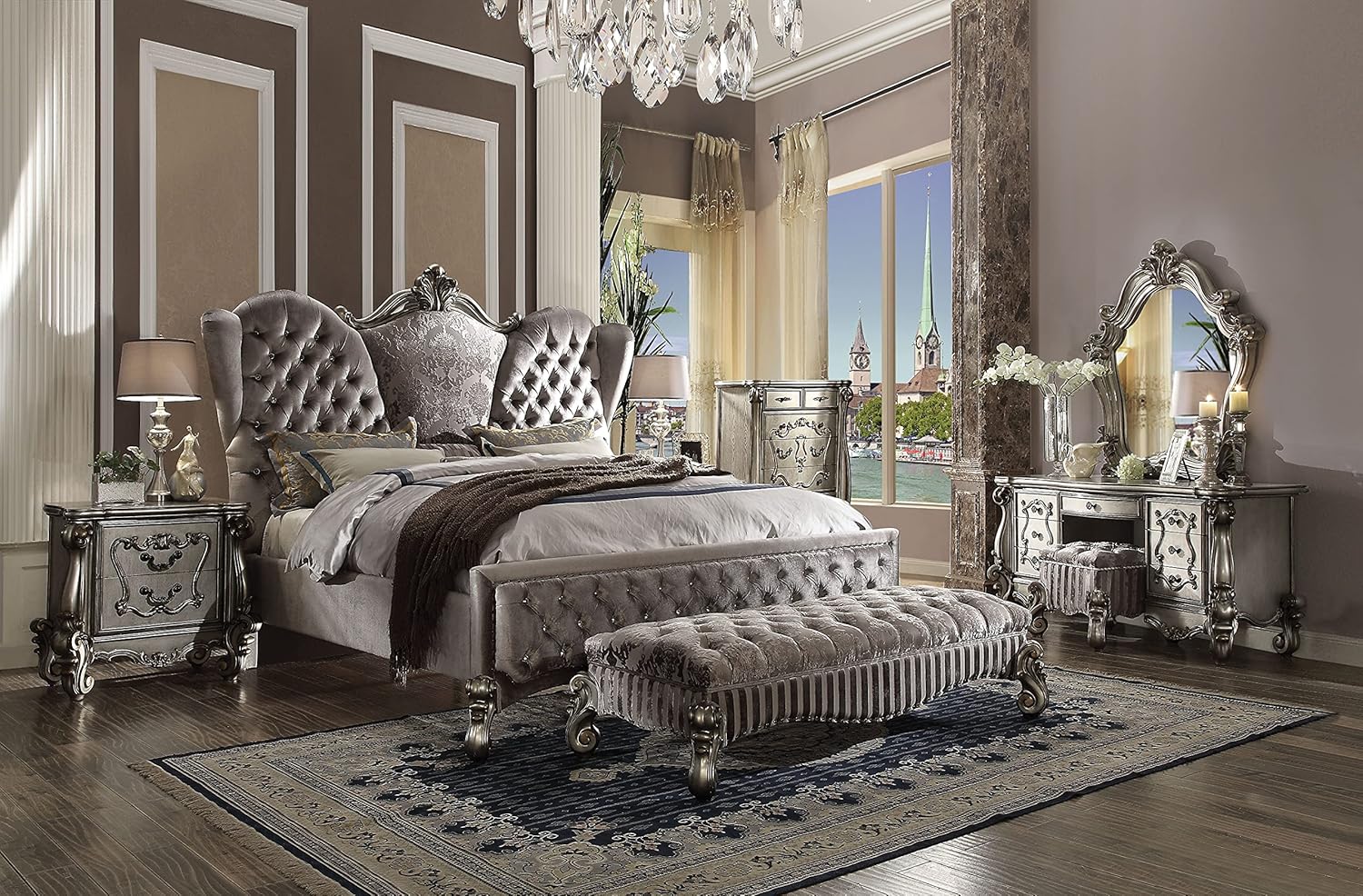 Versailles Platinum Formal Eastern King Bed