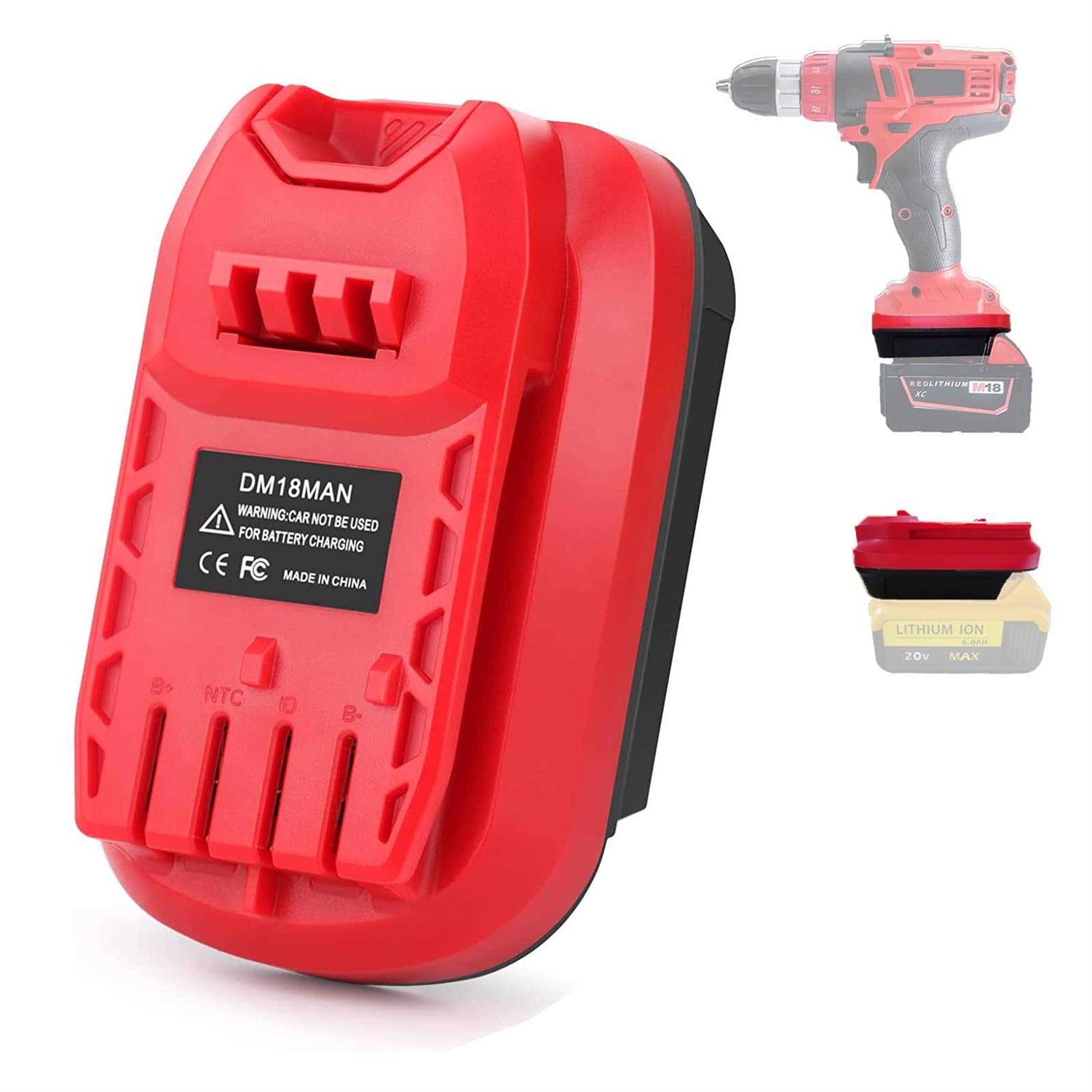 TPDL Adapter for Craftsman V20 Cordless Tools for DeWalt 20V for Milwaukee M18 Lithium Battery Convert to for Craftsman New 20V Power Tool