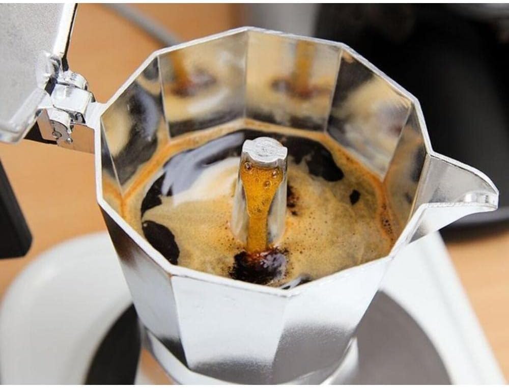 Bialetti - Moka Express: Iconic Stovetop Espresso Maker, Makes Real Italian Coffee, Moka Pot 12 Cups (22 Oz - 670 Ml), Aluminium, Silver