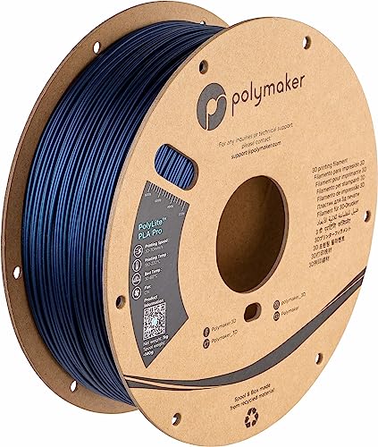 Polymaker PLA PRO Filament 1.75mm 1kg, Tough & High Rigidity White 3D Printing Filament, PolyLite PLA PRO 3D Printer Filament 1.75mm, Print with Most 3D Printers
