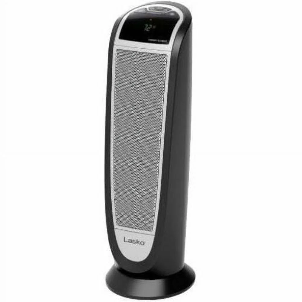 Lasko CT22766 Convection Heater - Ceramic - Electric - Electric - 1500 W - Timer - 120 V AC - 12.50 A - Remote Control - Oscillation - Indoor, Room - Tower