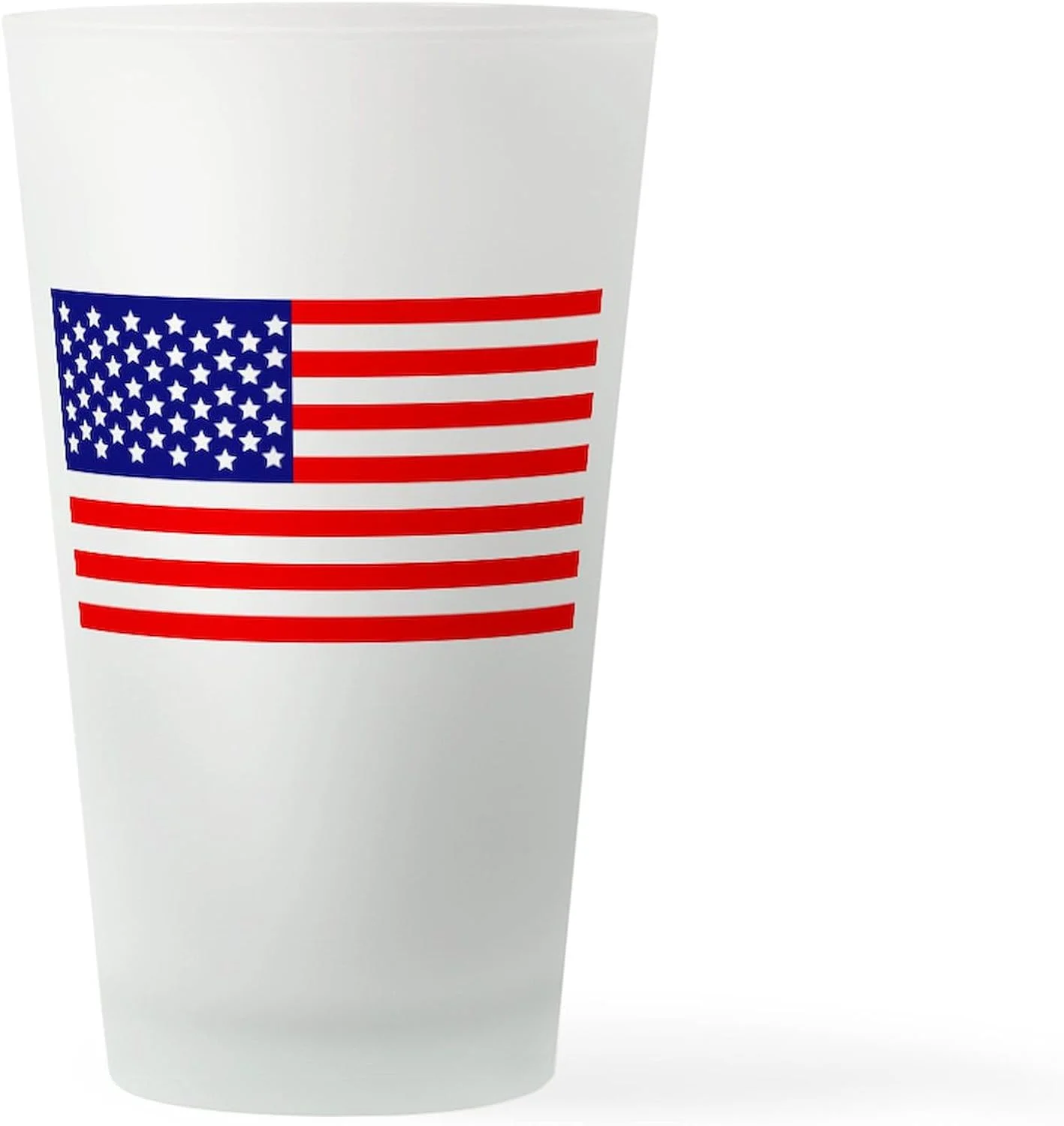 American Flag Pin Glass, 16 Oz. Drinking Glass