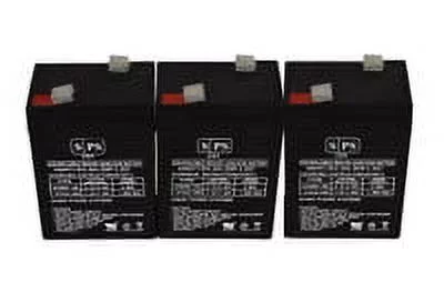 SPS Brand 6V 4.5 Ah Alarm Replacement Battery (SG0645T1) for Welch Allyn Spot Vital Signs Model # 4200-84 (3 Pack)