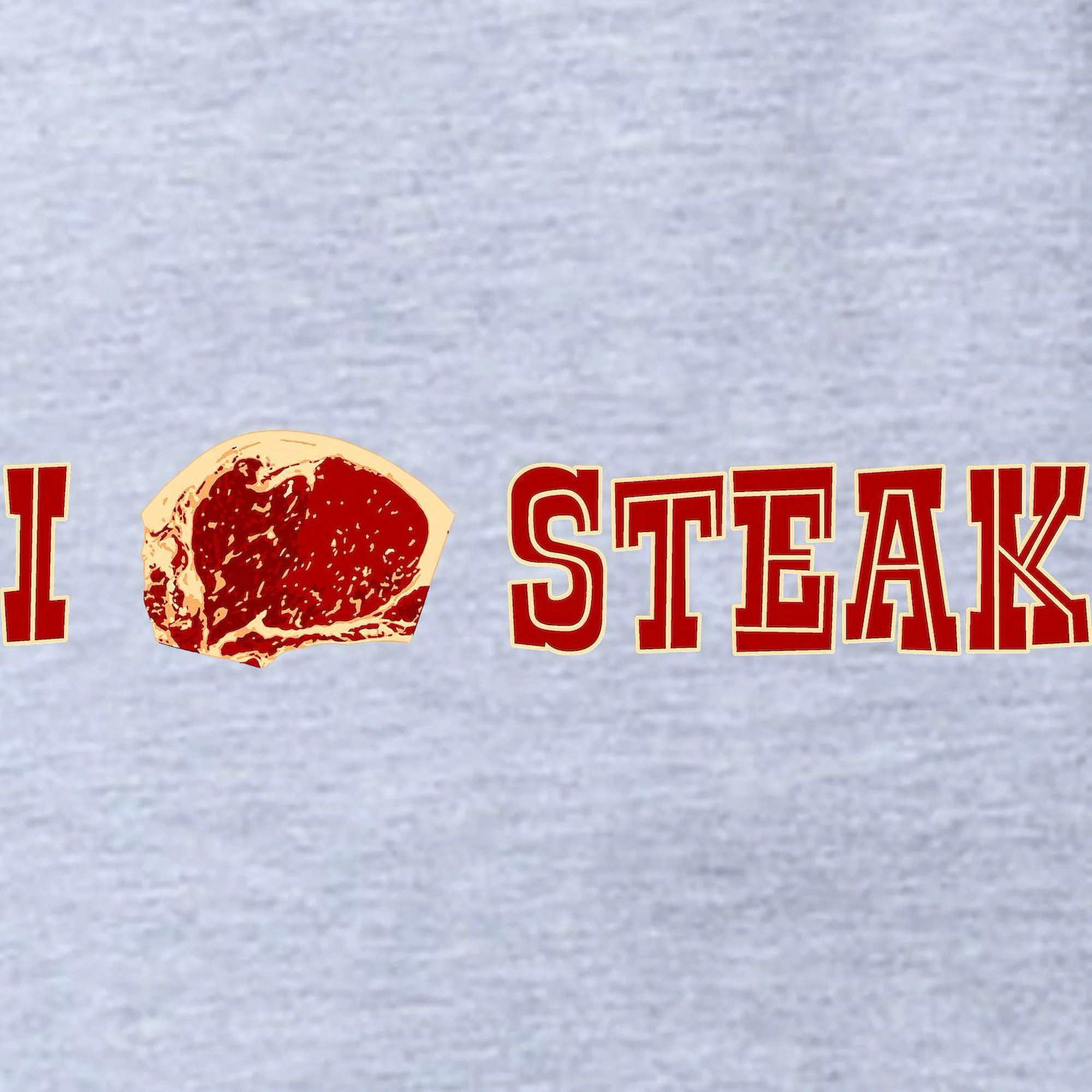 CafePress - I Love Steak - Cute Infant Baby Football Bodysuit