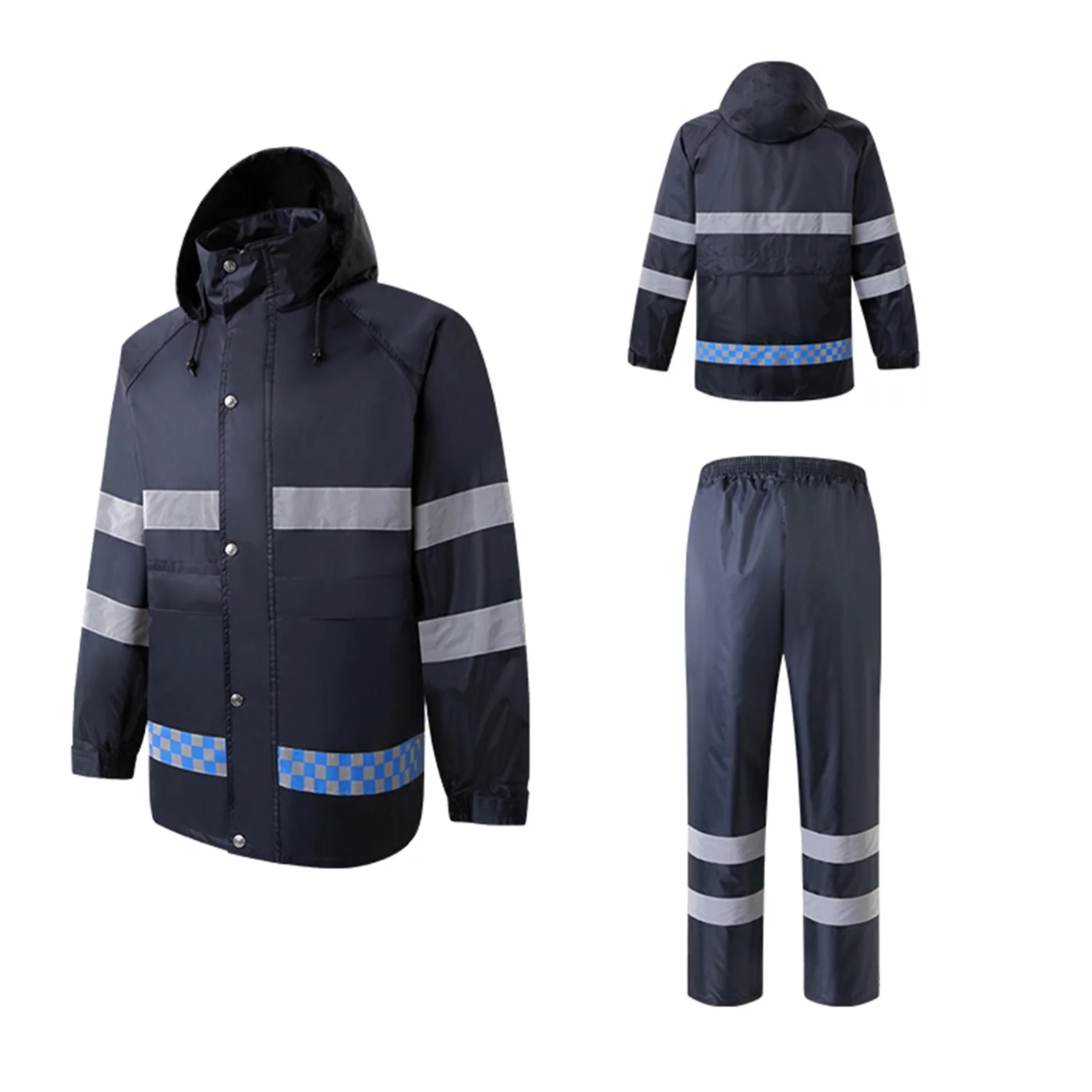 Tomshoo High Visibility Reflective Waterproof Raincoat Suits Stay and Dry with this Motorcycle Cycling Rain Gear