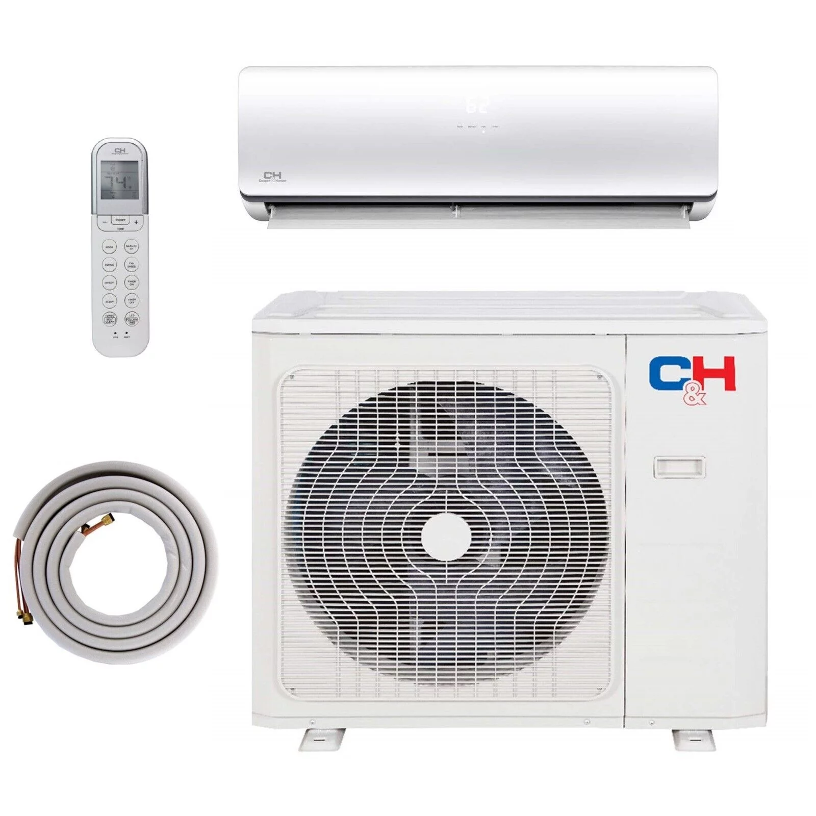 Cooper & Hunter 30000 BTU Mini Split Air Conditioner Heat Pump 18 Seer 220v 7 year warranty