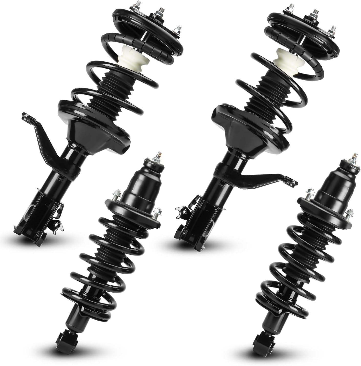 Front & Rear Left Right Complete Strut Spring Shock Absorber Fits for Honda Element 2.4L 2003-2011, Replace 171101L 171101R 172135 172136 4PCS