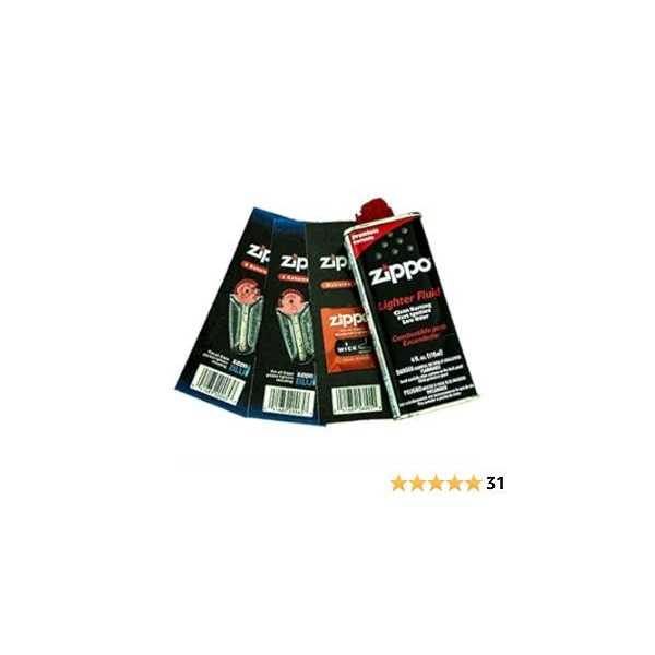 Zippo Gift Set Lighter Fluid 1 Wick Card & 2 Flint Card - Shop Hardware Tools Online Store