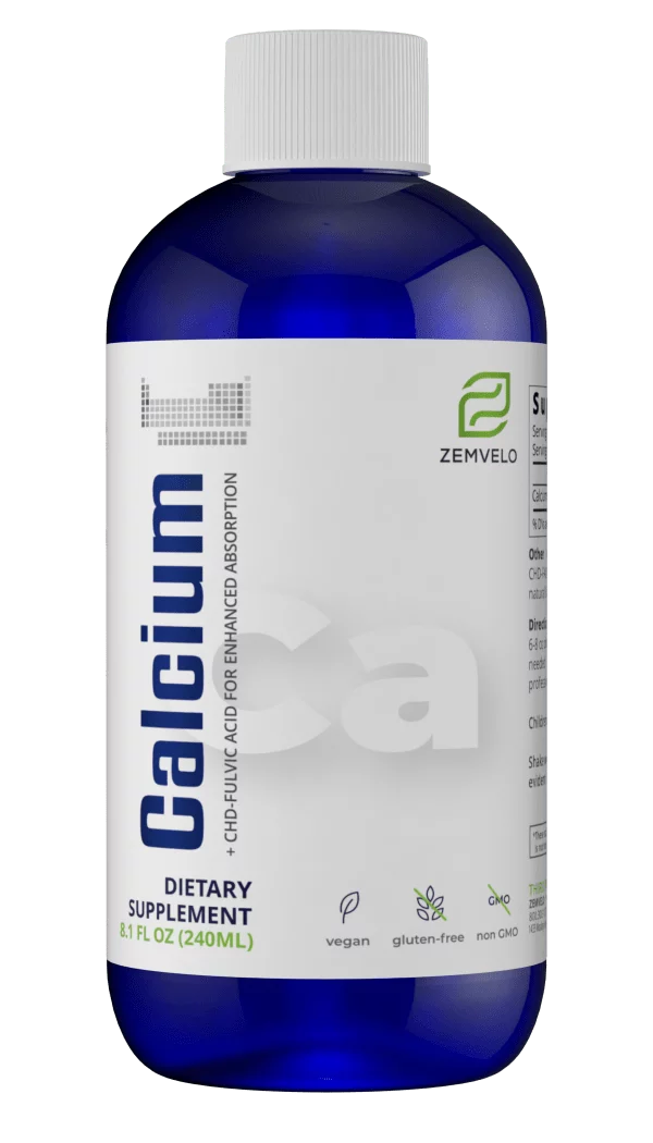 Liquid Ionic Calcium | 96-day Supply | Support Bone and Gum Health | Support Heart Health | Balance Mood
