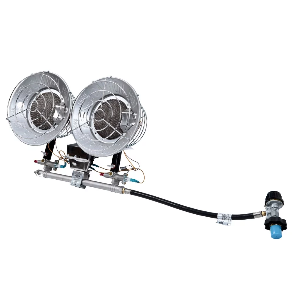 Heat Hog  Remington 32000 BTU LP Double Head Tank Top Heater