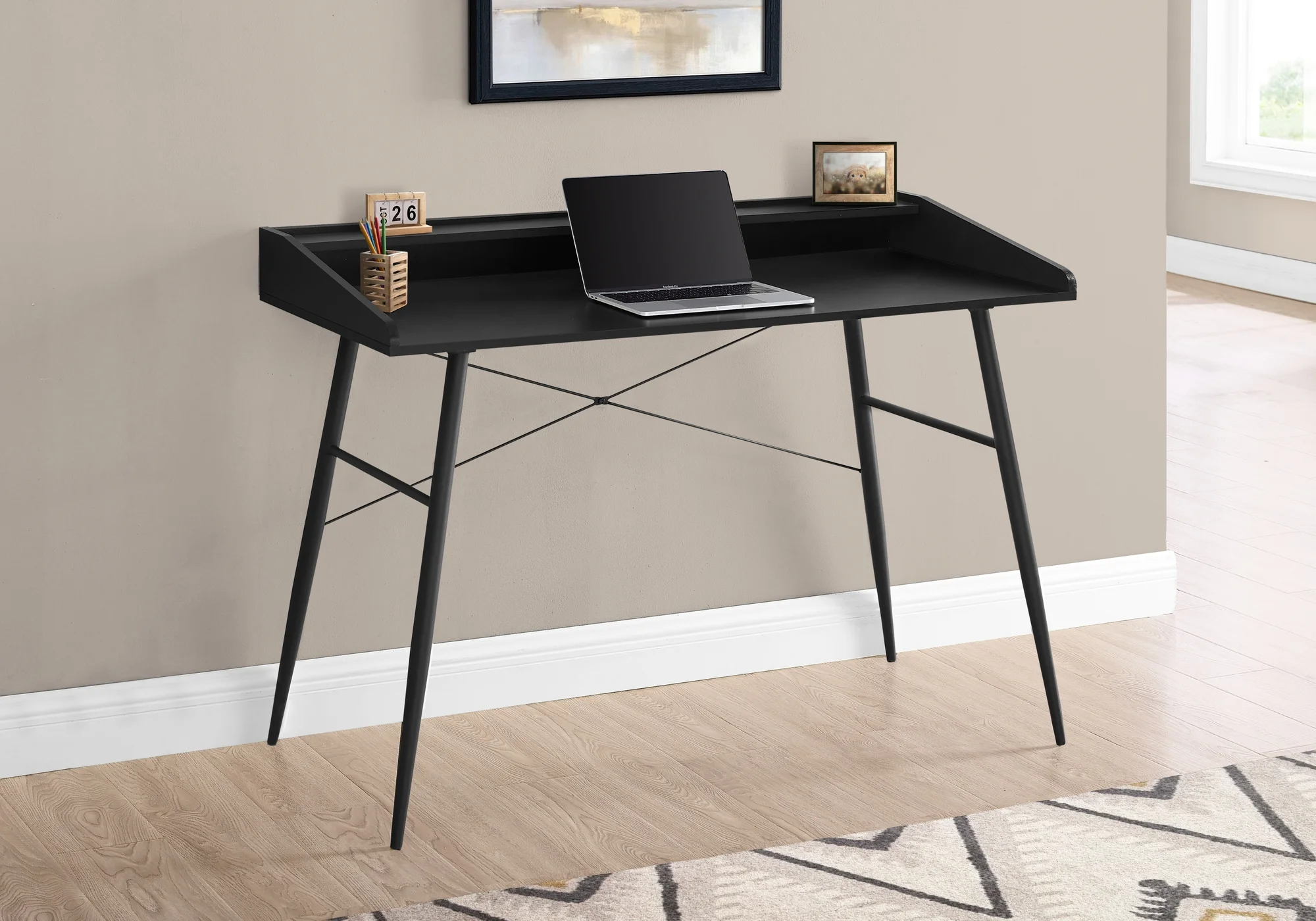 Monarch Specialties Computer Desk, Home Office, Laptop, Storage Shelves, 48