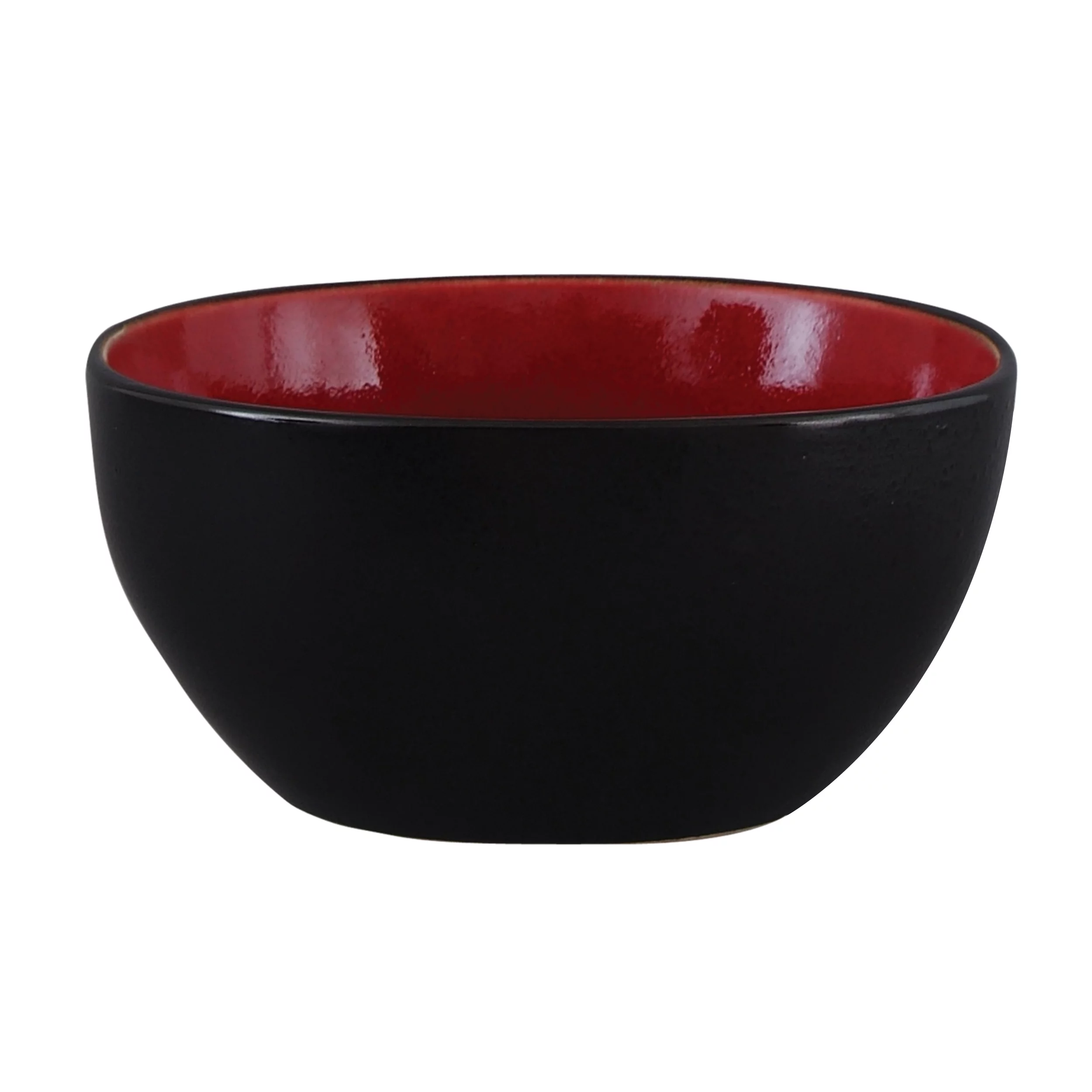 Gibson Soho Lounge Square 16-Piece Dinnerware Set - Red