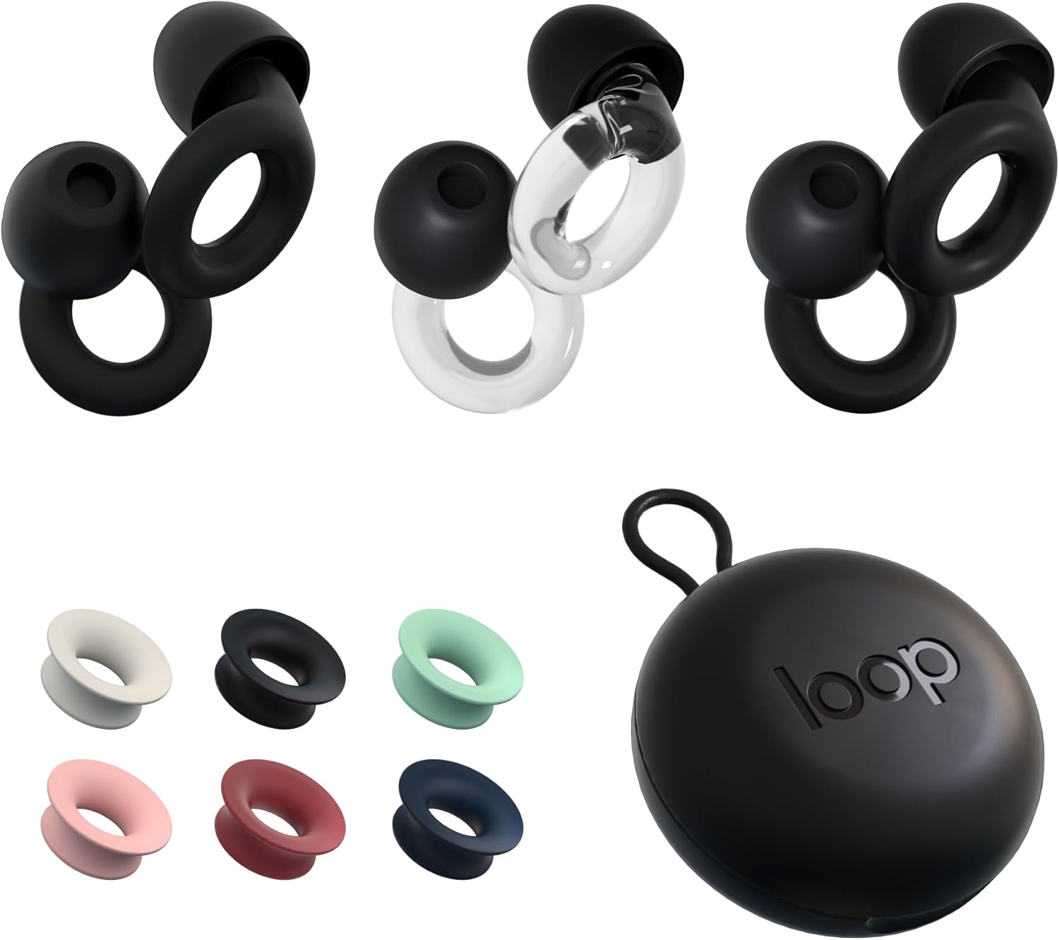 Loop Earplugs Ultimate Bundle (3-Pack) – Loop Quiet + Loop Experience + Loop Engage + Mute + Carry Case | Ear Plugs for Sleep, Focus, Concerts, Socializing & More | 26 dB/18 dB/16 dB Noise Reduction