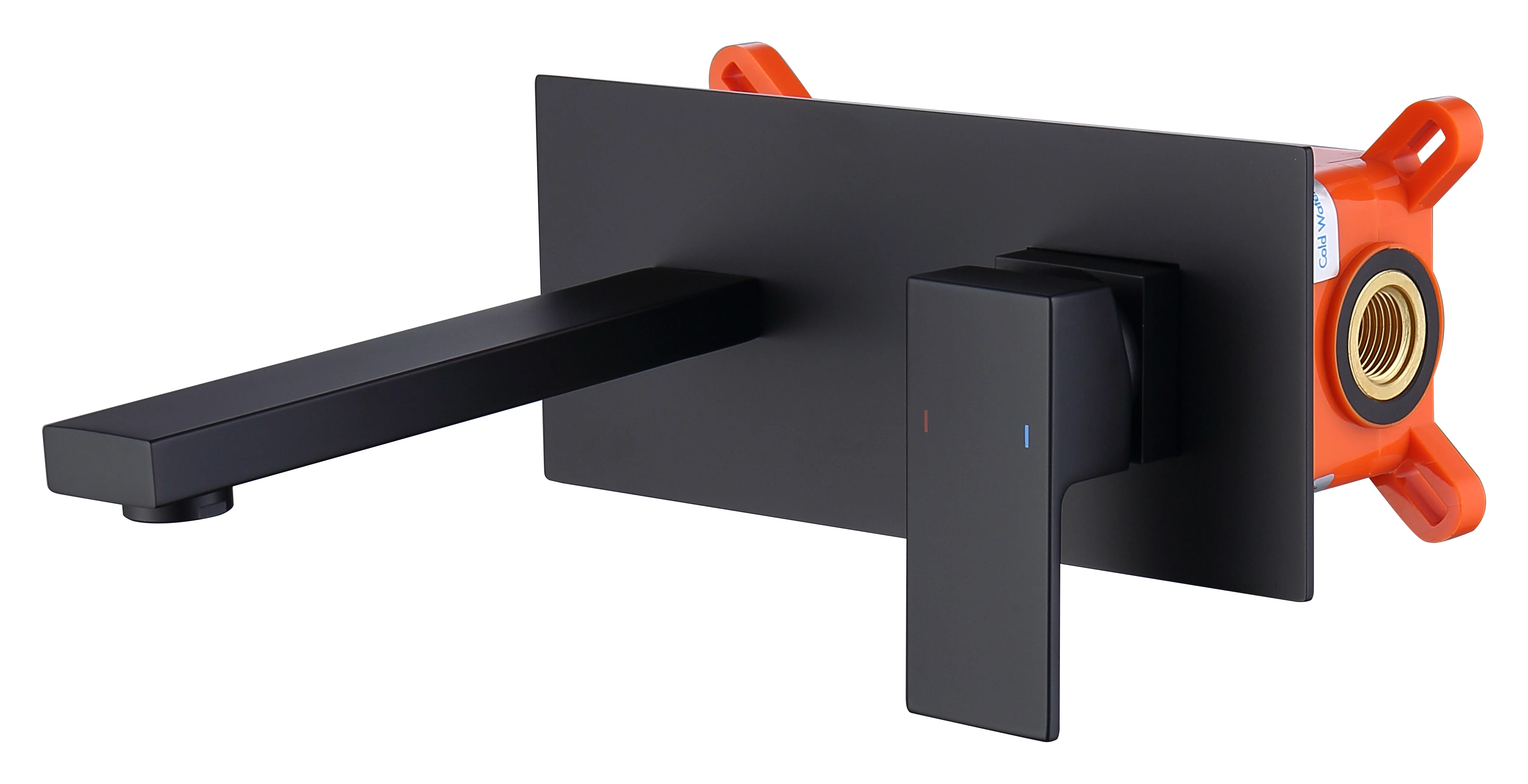 Matte Black Wall Mount Faucet - 5.33 - Elevate your bathroom with modern elegance