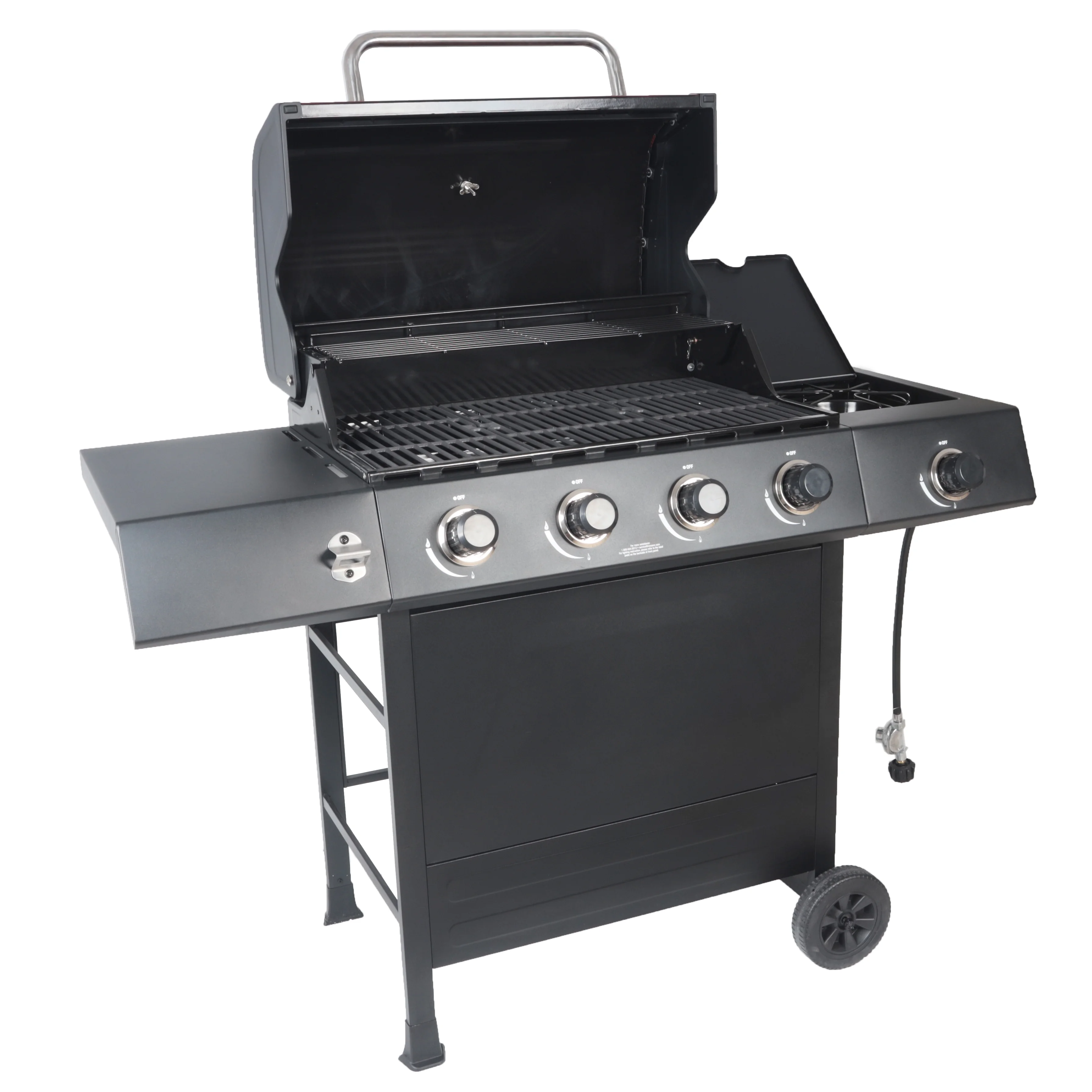 RevoAce 4-Burner Propane Gas Grill with Side Burner, Red Sedona, GBC1748WRS