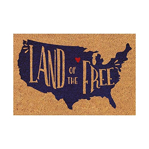 Indoor Mats for Entryway Door Print Coir Decoration Made in America Faith Love Freedom Independence Day 4Th of July Memorial USA Flag Home Sweet Doormat Patriotic 23×16Inches Door Mat Indoor Entrance