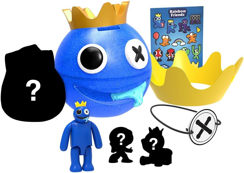 Rainbow Friends - Blue Ultimate Head Bundle (Piggy Bank Case w/ 8 Items, Series 1) [Online Exclusive]