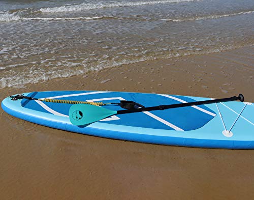 YVLEEN SUP Paddle Board Paddle，Stand up Paddleboard Paddles Adjustable Aluminum 4-Piece Floating Kayak Paddle，Convertible Paddle