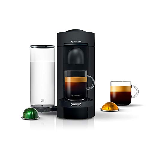 Nespresso Vertuo Plus Coffee and Espresso Maker by De'Longhi, Grey with Aeroccino Milk Frother