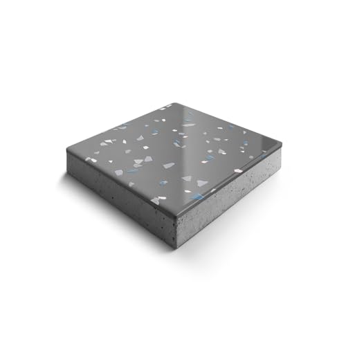 Epoxy Floor Kit for Concrete - USA Made - 2X Thicker, Industrial Grade, Residential & Commercial. 300-400 sq ft or 600 sq ft Kits. Many Styles (Medium Gray with Domino Flake, 300-400 ft²)