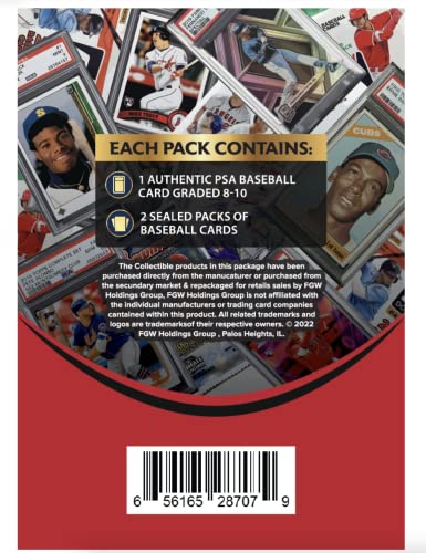 Shohei Ohtani PSA Graded Card Mystery Power Pack - 1 PSA Graded Ohtani Card and 2 Packs of Cards Per Pack - Amazon Exclusive