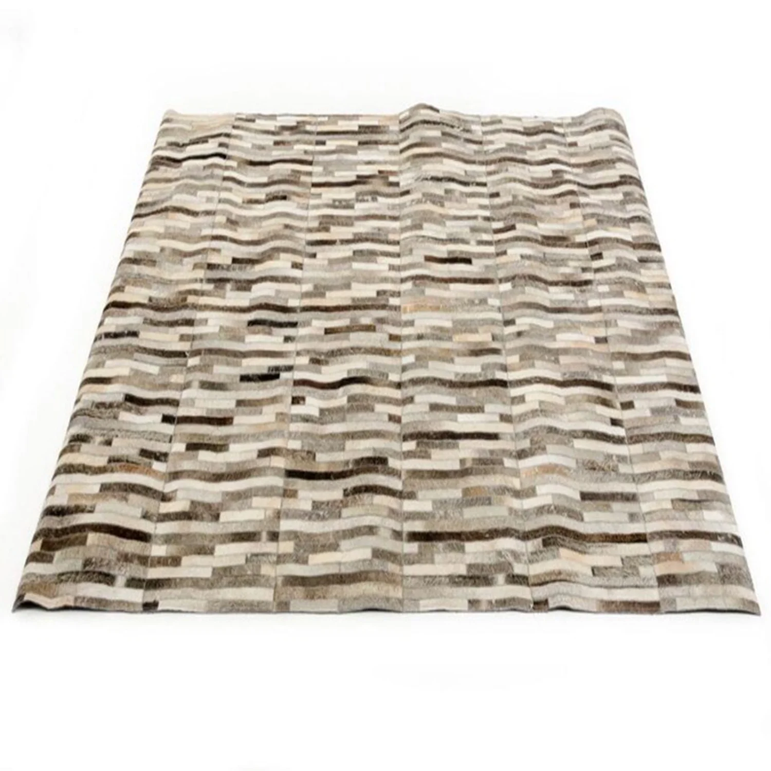 HomeRoots Decor Design Modern Leather Small Area Rug