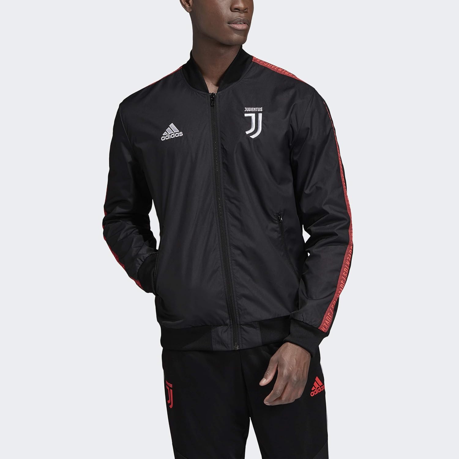 adidas 2019-20 Juventus Anthem Jacket - Black M