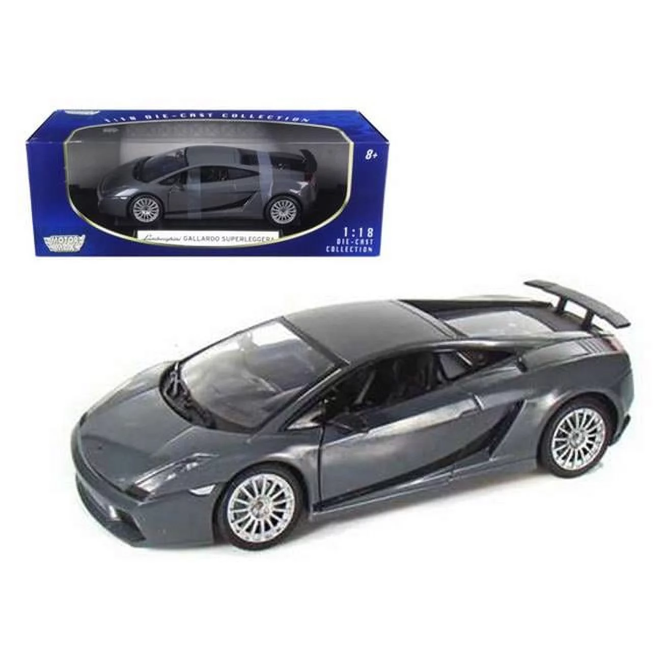 Lamborghini Gallardo Superleggera Grey 1-18 Diecast Model Car - Grey