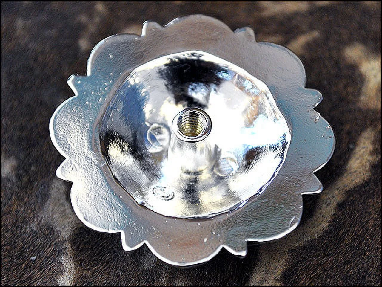 77HS 8 Hilason Western Berry Conchos Glass Rhinestones Bling 1.5