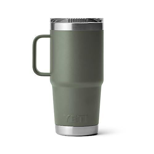 YETI Rambler 20 oz Travel Mug, Stainless Steel, Vacuum Insulated with Stronghold Lid