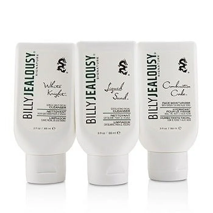 Billy Jealousy Face3Some Kit: Face Moisturizer 88ml + Exfoliating Facial Cleanser 88ml + Gentle Daily Facial Cleanser