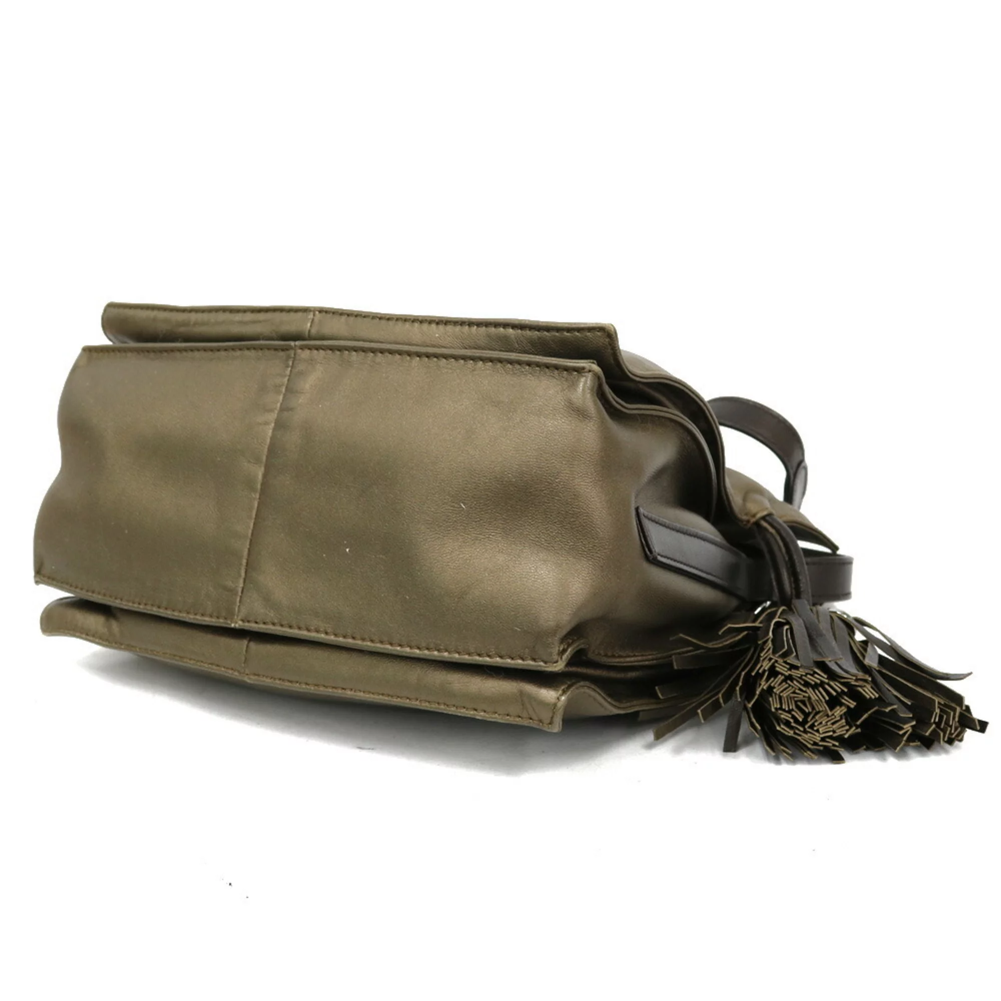 Pre-Owned LOEWE Loewe Shoulder Bag Flamenco Bronze Ladies (Fair)