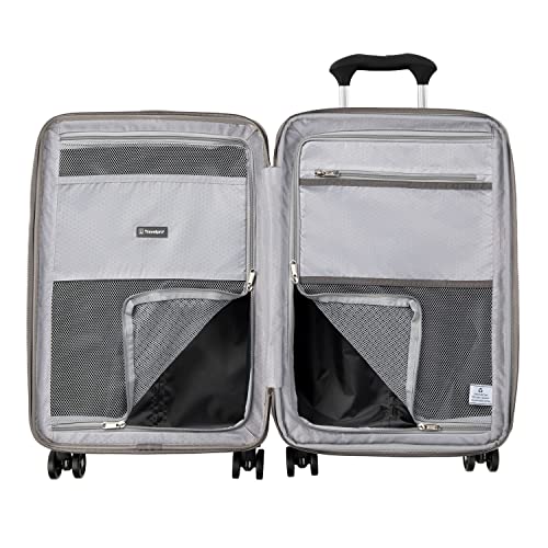 Travelpro Maxlite Air Hardside Expandable Carry on Luggage, 8 Spinner Wheels, Lightweight Hard Shell Polycarbonate Suitcase, Shadow Grey, Carry On 21-Inch