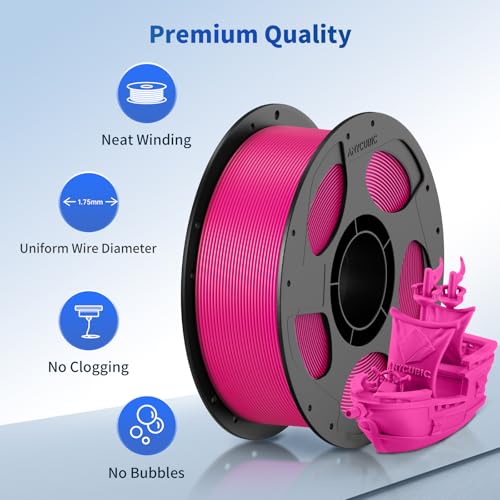 ANYCUBIC PLA+ 3D Printer Filament Bundle, PLA Plus 1.75mm Dimensional Accuracy +/- 0.02mm, Fit Most FDM 3D Printers, 1KG Spool, 2KG Gray+Gray