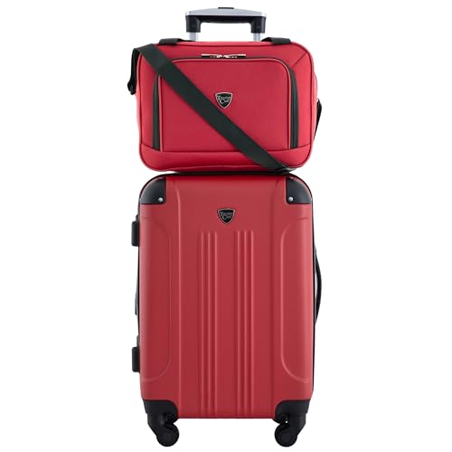Travelers Club Chicago Hardside Expandable Spinner Luggage, Teal, 20