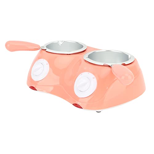 Chocolate Melting Pot, Mini Electric Fondue Pot Kit with Double Melting Pot, Cheese Chocolate Tempering Machine for Melting Chocolate, Butter, Cheese, Candy & Candle Making