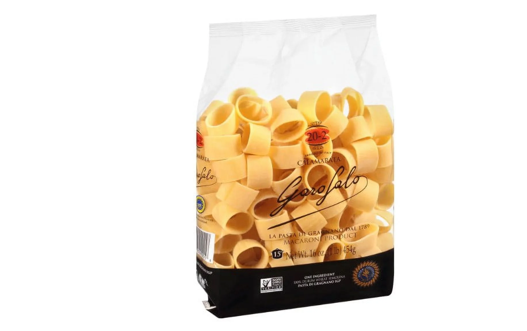 Garofalo No.20-2 Calamarata Semolina Pasta, 16 oz (Pack of 6)