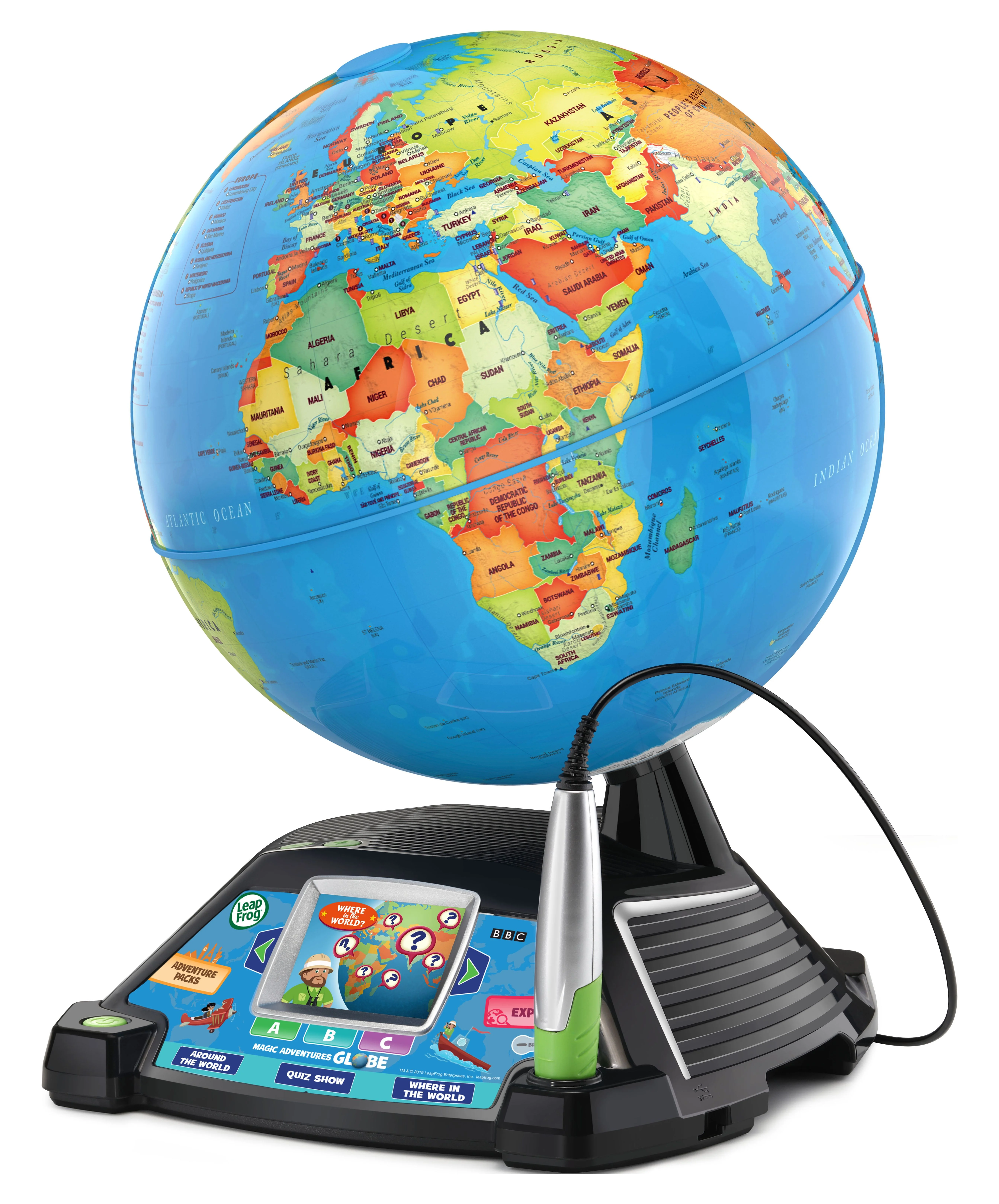 LeapFrog Magic Adventures Interactive Globe With 5+ Hours of BBC Video