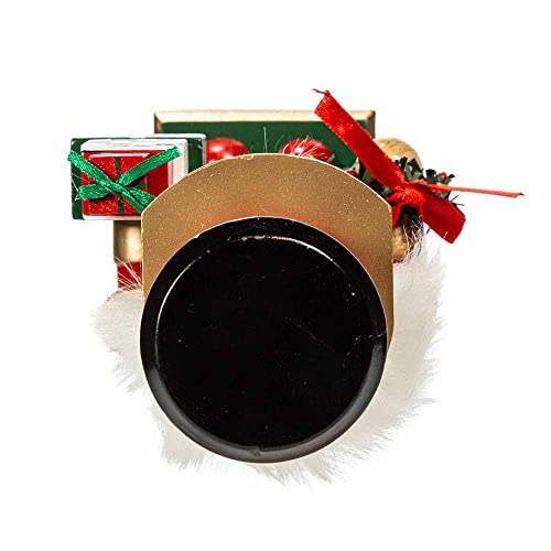 Kurt S. Adler 15-Inch Red, White and Black Nutcracker with Gift Box and Wreath