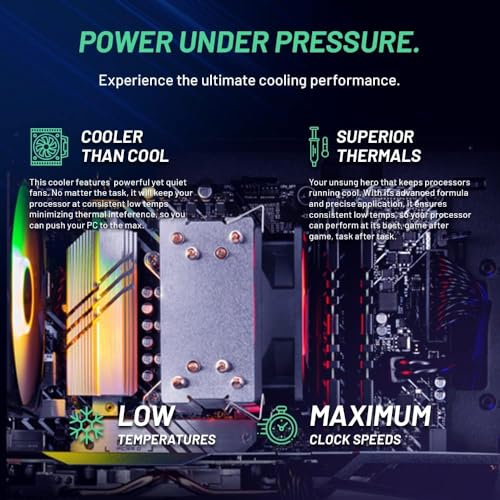 Skytech Nebula Gaming PC Desktop, Ryzen 5 5600 3.5 Ghz (4.4GHz Turbo Boost), NVIDIA RTX 3050 6GB GDDR6, 1TB SSD, 16GB DDR4 RAM 3200, 650W Gold PSU, Wi-Fi, Win 11 Home