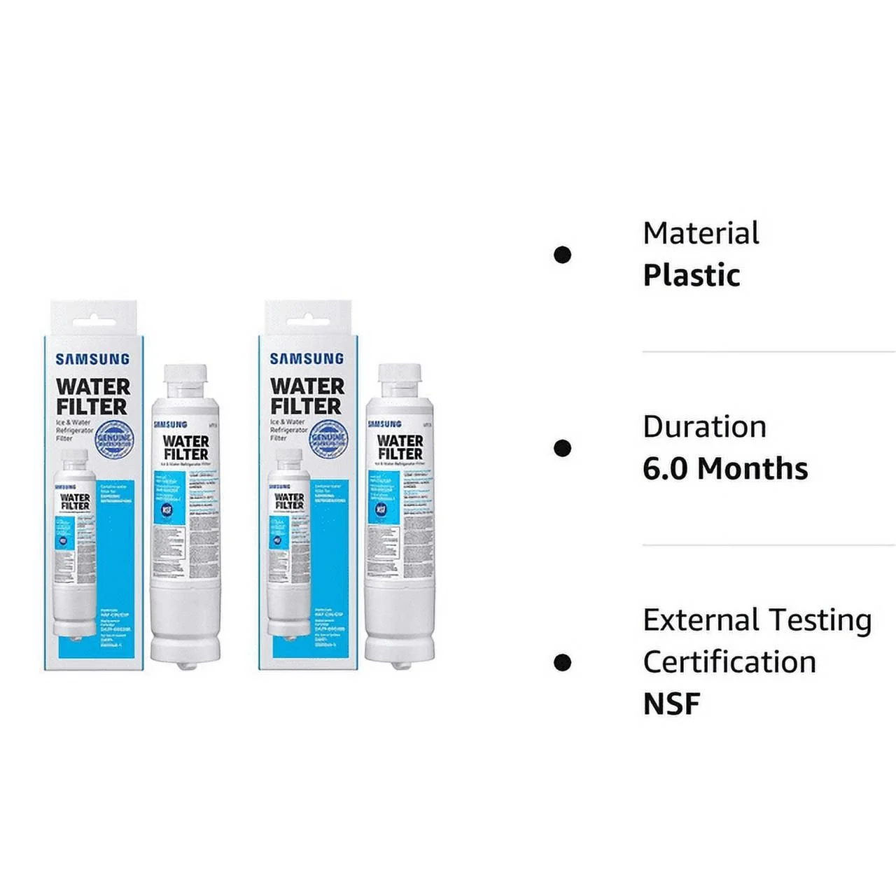 DA29-00020B HAF-CIN/EXP Refrigerator Water Filter, Compatible with Samsung Refrigerator Water Filter (Pack of 3)