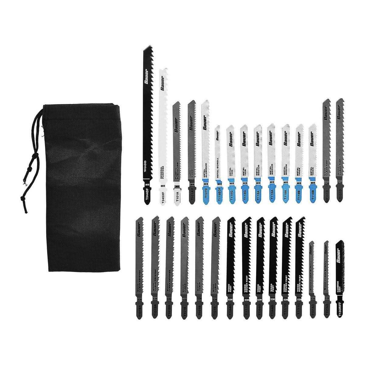 Bauer T-shank General Purpose Jig Saw Blade Set
