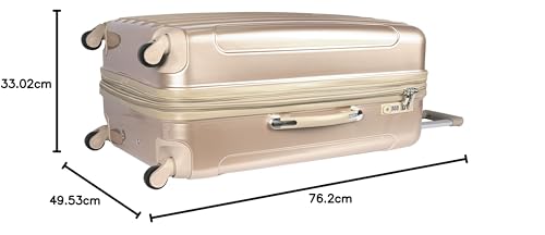 kensie Women's Alma Hardside Spinner Luggage, Expandable, Japanese Carmine Red, Carry-On 20-Inch