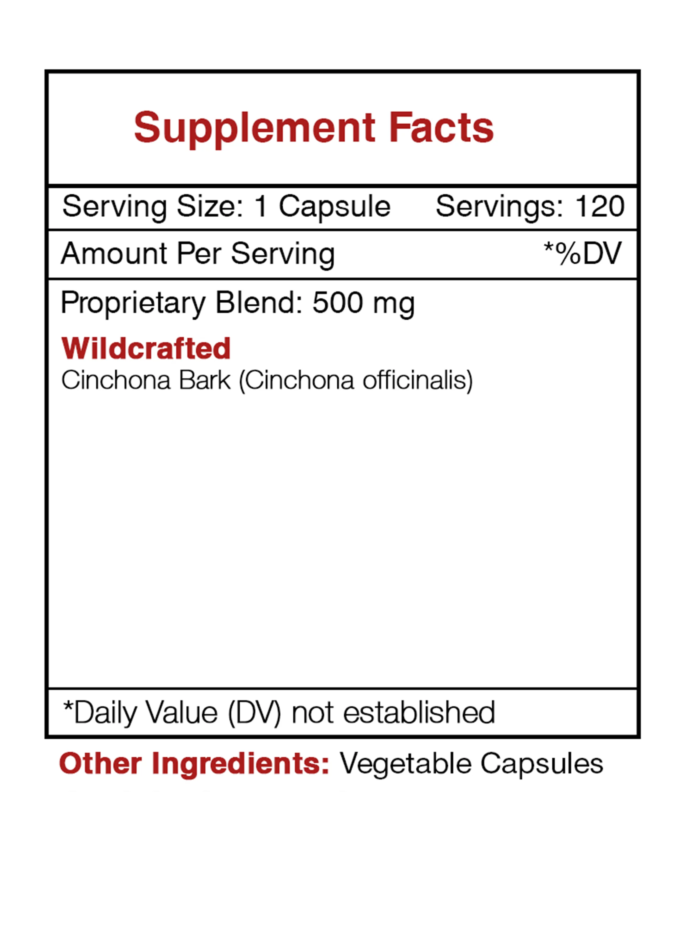 Leg Cramp Secret 120 Capsules, 500 mg, Original Quinine formula, Cinchona Bark. Healthy Blood Circulation