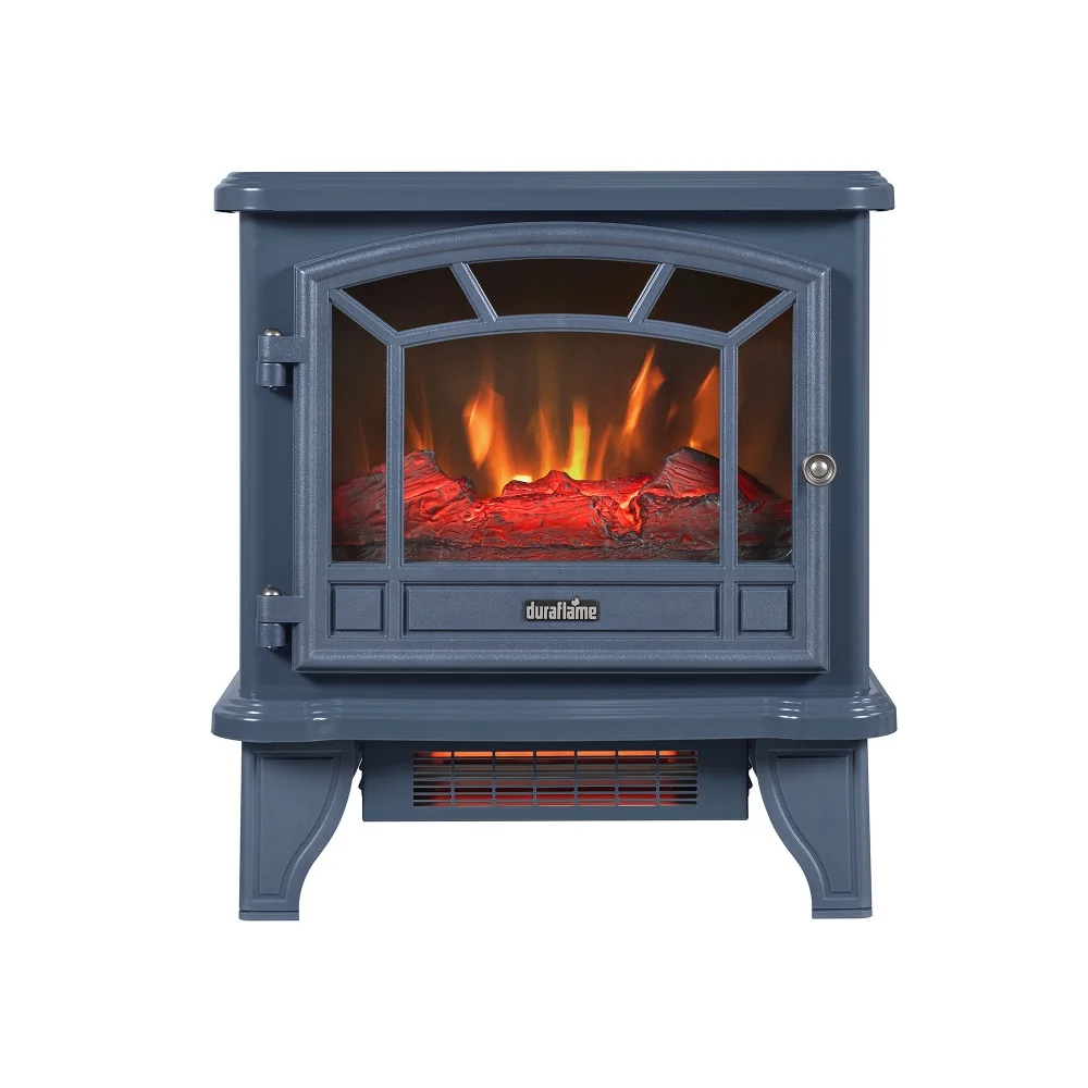 Duraflame 1,000 sq ft Infrared Quartz Electric Fireplace Stove Heater, Blue