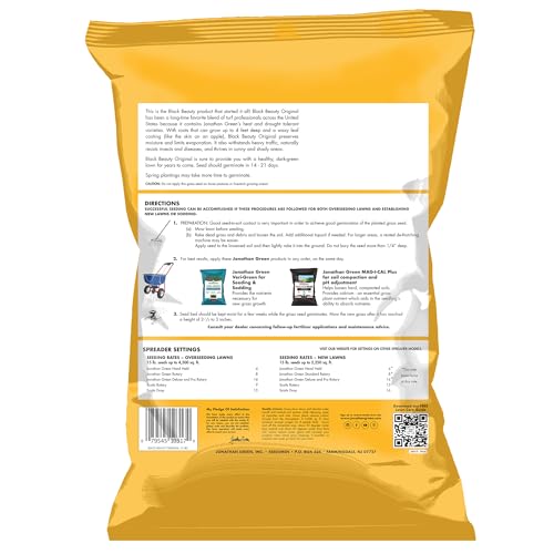 Jonathan Green 10315 Black Beauty Grass Seed Mix, 25-Pound