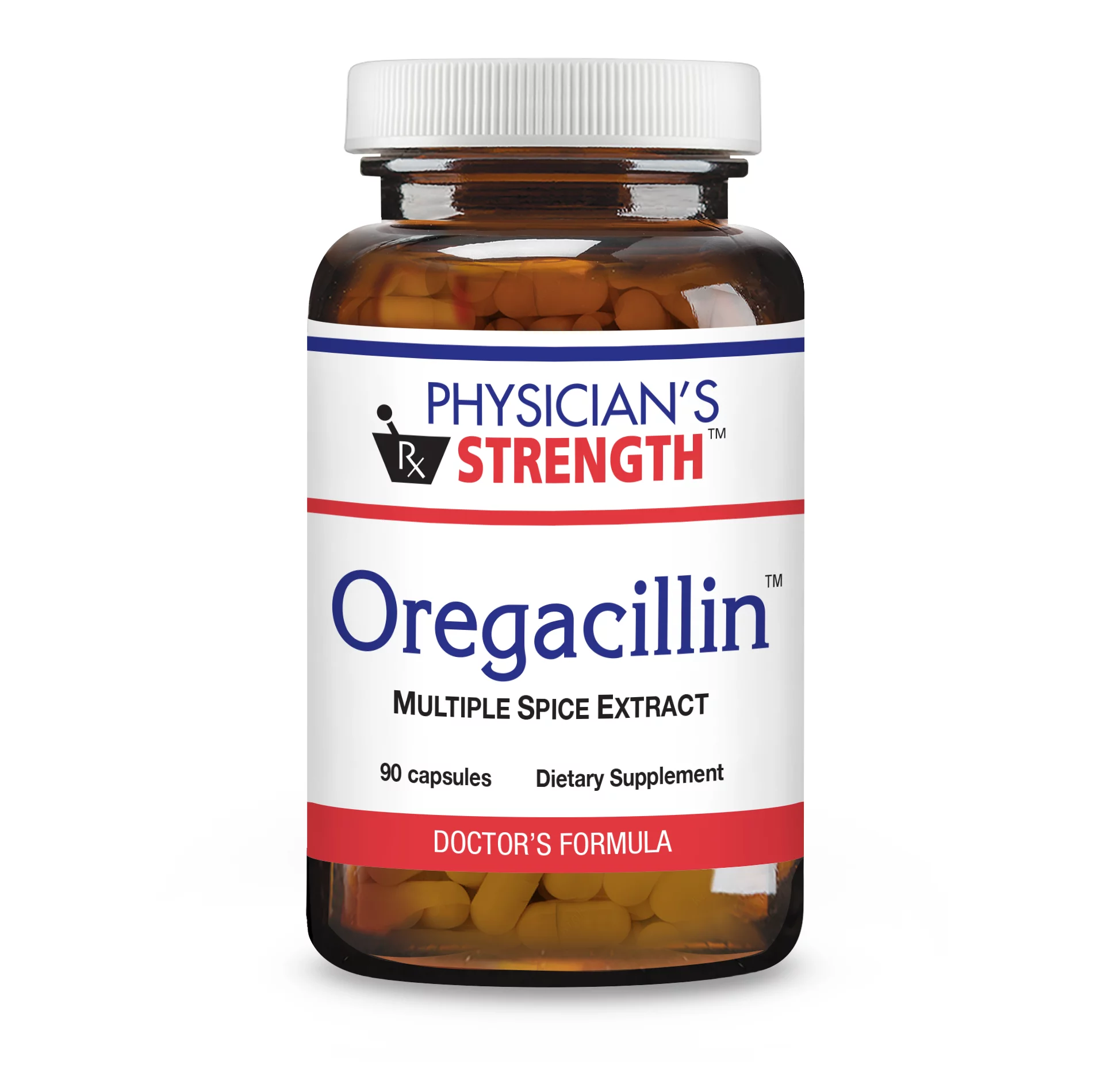 Physician’s Strength™ Oregacillin™, 90 Capsules – All-Natural Dietary Supplement for Adults – Multiple Spice Extract –