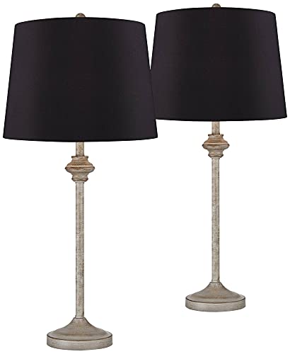 360 Lighting Lynn Country Cottage Rustic Buffet Table Lamps 26 3/4