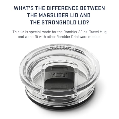 YETI Rambler 20 oz Travel Mug, Stainless Steel, Vacuum Insulated with Stronghold Lid