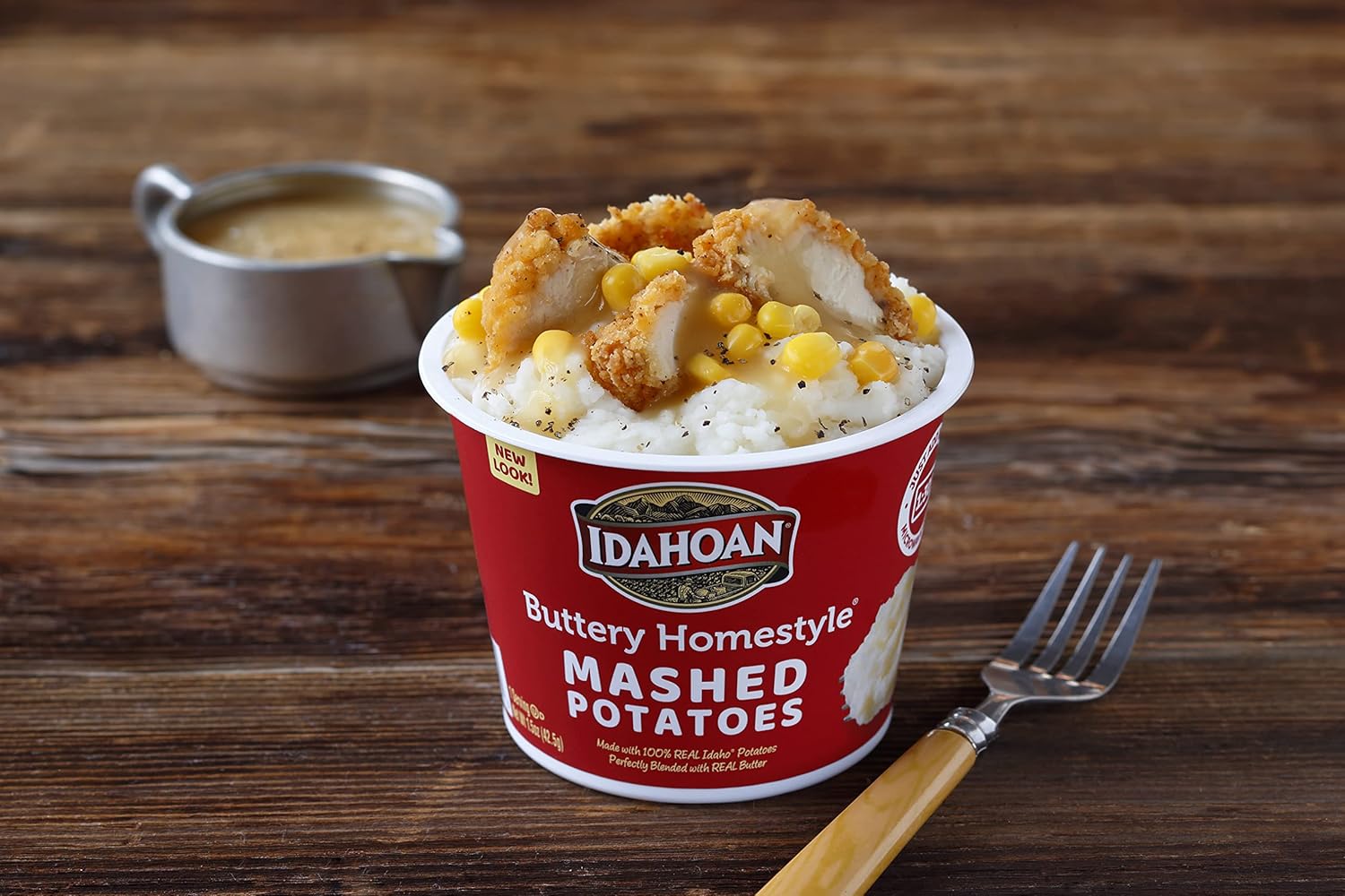 Idahoan Buttery Homestyle Mashed Potatoes, 1.5 oz cup (12-Pack)